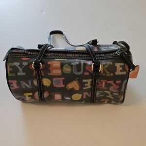 Dooney & Bourke Multicolor Satchel Barrel Bag Vintage